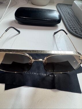 Stella McCartney  Gold Frame Sunglasses with brown Lenses